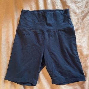 Aerie Black Cotton Biker Shorts